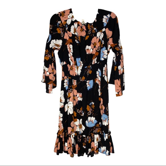 Ella Moon Floral Long Dress Boho Size Large - Picture 4 of 11